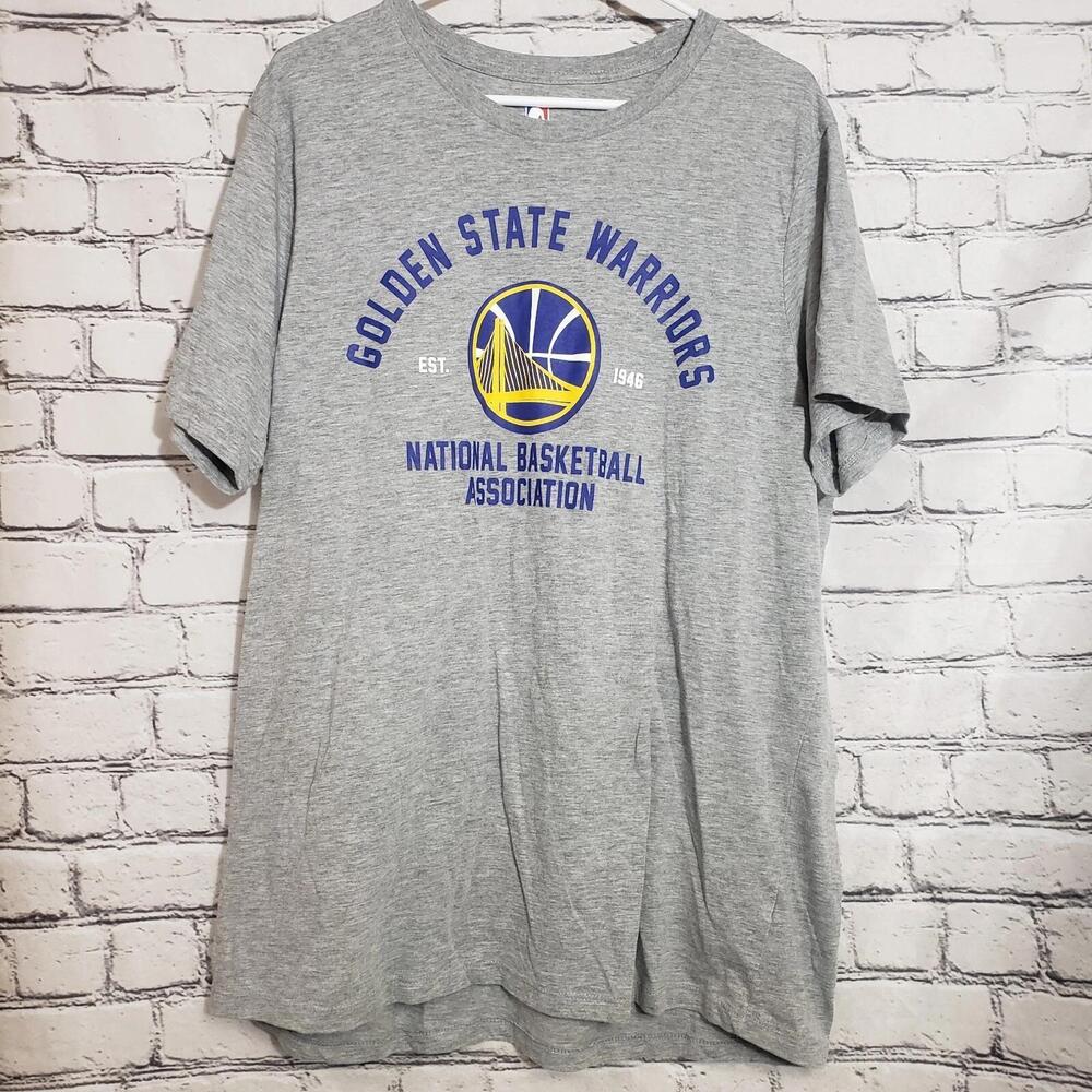 Nba Golden State Warriors Basketball Short Sleeve Tshirt Grey Gray